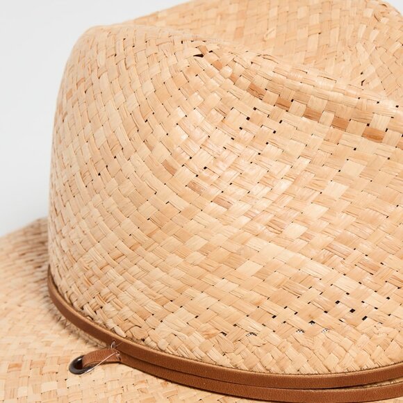 Jenni Kayne Safari Hat Woven Natural Straw Tan Rancher Beach Vacation SMALL Sun - Picture 8 of 10